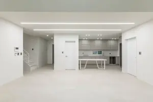 웜그레이 오픈키친의 미니멀 50평 주택